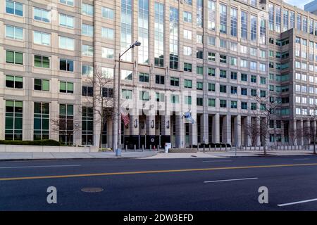 Washington D.C., USA - 29 febbraio 2020: Edificio dell'immigrazione e delle dogane DEGLI STATI UNITI a Washington, D.C. USA. Foto Stock