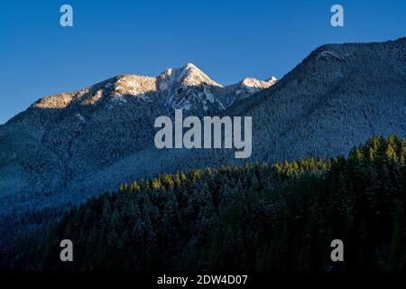 Crown Mountain, North Shore Mountains, North Vancouver, British Columbia, Canada Foto Stock