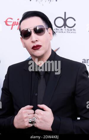 Marilyn Manson partecipa al Sesto annuale Revolver Golden Gods Award Show al Club Nokia di Los Angeles, CA, USA, il 23 aprile 2014. Foto di Julian da Costa/ABACAPRESS.COM Foto Stock