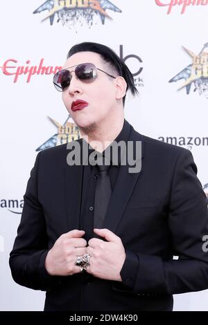 Marilyn Manson partecipa al Sesto annuale Revolver Golden Gods Award Show al Club Nokia di Los Angeles, CA, USA, il 23 aprile 2014. Foto di Julian da Costa/ABACAPRESS.COM Foto Stock