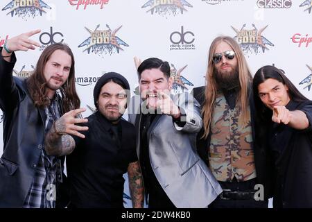 Suicide Silence partecipa al Sesto annuale Revolver Golden Gods Award Show al Club Nokia di Los Angeles, CA, USA, il 23 aprile 2014. Foto di Julian da Costa/ABACAPRESS.COM Foto Stock