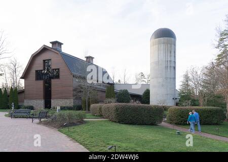 La biblioteca Billy Graham a Charlotte, North Carolina Foto Stock