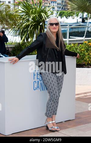 Il presidente della Giuria del lungometraggio Jane Campion ha partecipato ad una fotocellula per la Giuria del lungo Cinema nell'ambito del Settimo Festival Internazionale del Cinema di Cannes, presso il Palais des Festivals di Cannes, Francia meridionale, il 14 maggio 2014. Foto di Nicolas Genin/ABACAPRESS.COM Foto Stock