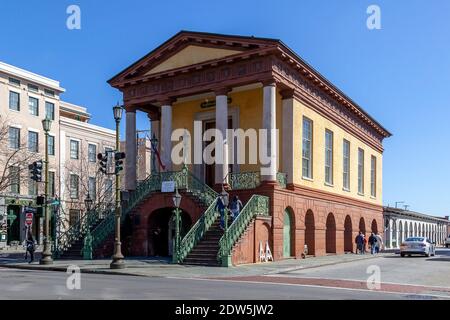Edificio del mercato cittadino a Charleston, Carolina del Sud, Stati Uniti. Foto Stock
