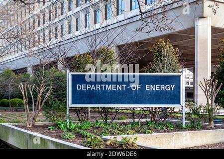 Sede del Dipartimento dell'energia degli Stati Uniti (DOE) a Washington, D.C. USA. Foto Stock