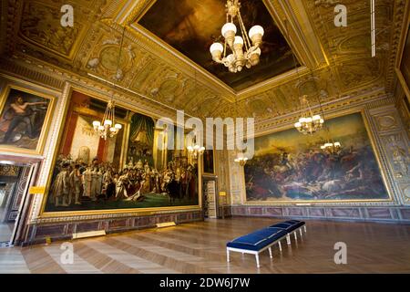 Atmosfera allo Chateau de Versailles durante la Nuit Europeenne des Musees (Notte europea dei Musei), il 17 maggio 2014, a Versailles, vicino a Parigi, Francia. Foto di Romain boe/ABACAPRESS.COM Foto Stock