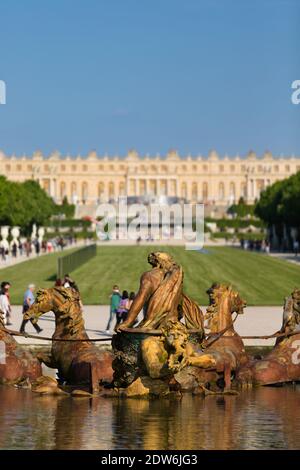 Atmosfera allo Chateau de Versailles durante la Nuit Europeenne des Musees (Notte europea dei Musei), il 17 maggio 2014, a Versailles, vicino a Parigi, Francia. Foto di Romain boe/ABACAPRESS.COM Foto Stock