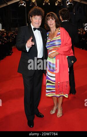 Il cantante Robert Charlebois e sua moglie Laurence Charlebois arrivano al Palais des Festivals per la proiezione del film Mummy come parte del Settimo Festival di Cannes a Cannes, in Francia, il 22 maggio 2014. Foto di Aurore Marechal/ABACAPRESS.COM Foto Stock
