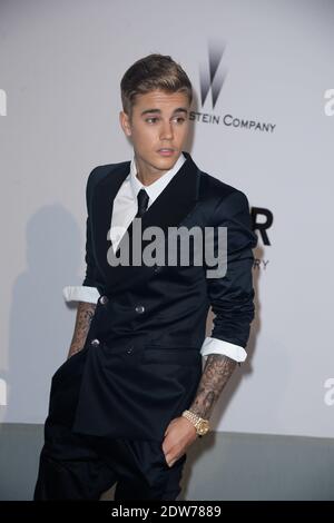 Justin Bieber arriva al 21° Cinema contro l'AIDS di AmfAR presentato da Worldview, Bold Films e Bvlgari all'Hotel du Cap-Eden-Roc a Cap d'Antibes, Francia, il 22 maggio 2014. Foto di Lionel Hahn/ABACAPRESS.COM Foto Stock