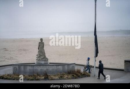 Foto della statua eroica dei morti di guerra del New Hampshire Hampton Beach Foto Stock