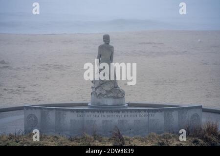 Foto della statua eroica dei morti di guerra del New Hampshire Hampton Beach Foto Stock
