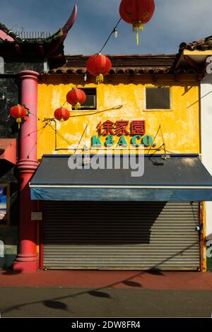 Le gelaterie di Chinatown sono chiuse a causa della chiusura del Covid-19, Los Angeles, California, Stati Uniti d'America Foto Stock