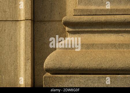 Dettagli dell'edificio, Downtown Los Angeles, California, Stati Uniti d'America Foto Stock