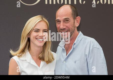 Emily Wickersham, Miguel Ferrer di 'NCSI' che si è posto durante una fotocellula al 54esimo Festival televisivo di Monte Carlo, Monaco, il 10 giugno 2014. Foto di Marco Piovanotto/ABACAPRESS.COM Foto Stock