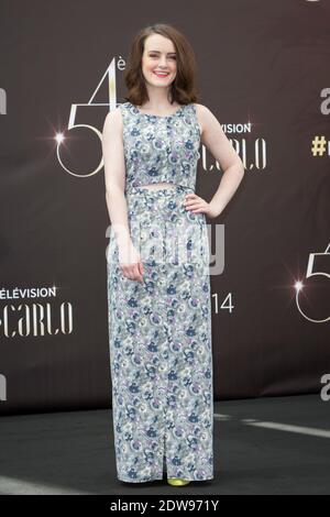 Sophie McShera di Downtown Abbey si presenta ad una fotocellula al 54esimo Festival TV di Monte Carlo a Monte Carlo, Monaco, il 11 giugno 2014. Foto di Marco Piovanotto/ABACAPRESS.COM Foto Stock