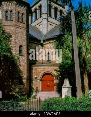 Circular Congregational Church, 150 Meeting Street, Historic District, Charleston, South Carolina Foto Stock