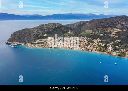 Veduta aerea di Tolo, Grecia Foto Stock