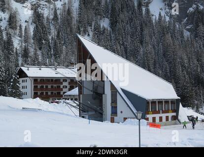 Seilbahn der Marmolada, Malga Ciapela, Dolomiten, Italien Foto Stock