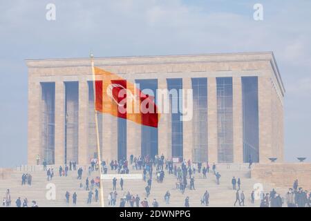 Ankara, Turchia - Mausoleo di Ataturk Foto Stock