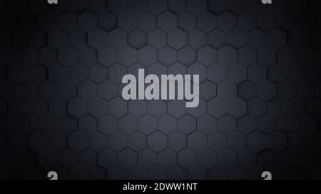 Fondo esagonale astratto. rendering 3d Foto Stock