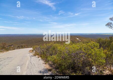 L'incredibile paesaggio nel Stirling Range Nationalpark a nord di Albany nel sud-ovest dell'Australia Foto Stock