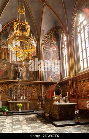 Grab des HL. Wenzel in der Wenzelskapelle im Veitsdom, Prag, Tschechien Foto Stock