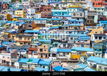 Villaggio culturale Gamcheon, Busan, Corea del Sud. Foto Stock