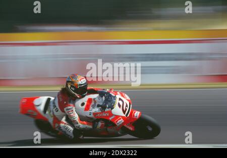 Loris Capirossi (IT) Honda 250, GP 1994 della Repubblica Ceca, circuito di Brno Foto Stock