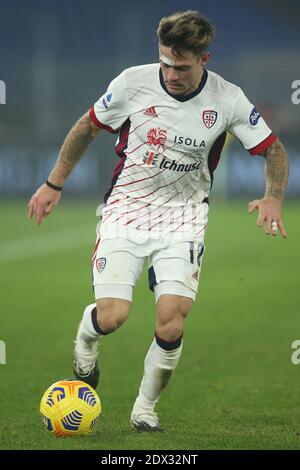 Roma, Italia. 23 dicembre 2020. ROMA, Italia - 23.12.2020: N.NANDEZ (CAGLIARI) in azione durante la Serie Italiana UNA partita di calcio del campionato 2020 tra ROMA e CAGLIARI, allo stadio Olimpico di Roma Credit: Independent Photo Agency/Alamy Live News Foto Stock