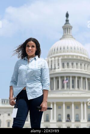 Jordin Sparks, vincitore dell'American Idol, prova il concerto del 4 luglio al Capitol 3 luglio 2014 a Washington, DC, USA. Foto di Olivier Douliery/ABACAPRESS.COM Foto Stock