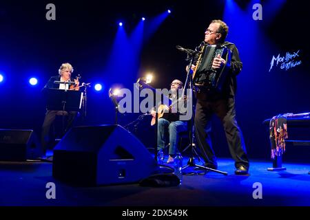 Richard Galliano, Bireli Lagrene e Didier Lockwood si esibisce in concerto al Montreux Jazz Festival, Svizzera, il 18 luglio 2014. Foto di Loona/ABACAPRESS.COM Foto Stock