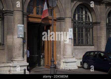 Vista esterna di 36 quai des Orfèvres, sede della polizia giudiziaria, a Parigi, Francia. 25 luglio 2014. Foto di Edouard Grandjean/ ABACAPRESS.COM Foto Stock