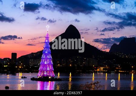 Albero di Natale nel mondo. Foto Stock