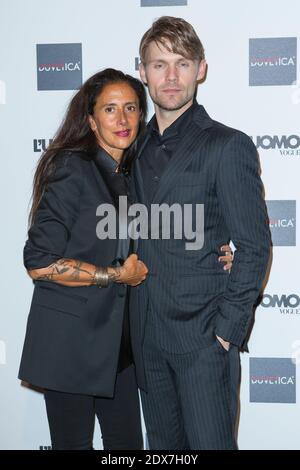 Partecipa alla serata di gala di Vogue Man sponsorizzata da Duvetica all'Arsenale Torre di porta Nuova, in occasione del 71° Festival del Cinema di Venezia, 4 settembre 2014. Foto di Marco Piovanotto /ABACAPRESS.COM Foto Stock