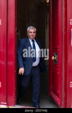 Thierry Herzog, avvocato dell'ex presidente francese Nicolas Sarkozy, lascia l'ufficio di Sarkozy a Paris.France il 6 settembre 2014. Foto ABACAPRESS.COM Foto Stock