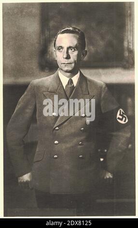 GERMANIA (29 ottobre 1897 – 1 maggio 1945) è stato un politico nazista tedesco e ministro di Propaganda della Germa nazista Foto Stock