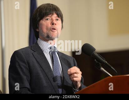 Il regista documentario Ken Burns parla al National Press Club di Washington, DC, USA, lunedì 15 settembre 2014. Foto di Chuck Myers/ABACAPRESS.COM Foto Stock