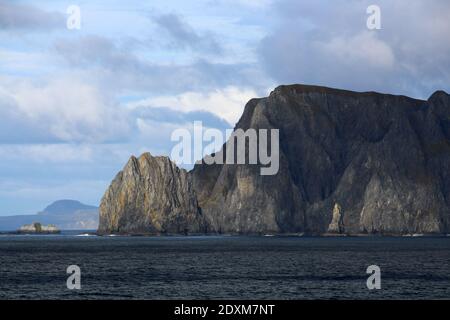 Capo Unga, Costa dell'Isola di Unga, Alaska, Stati Uniti Foto Stock