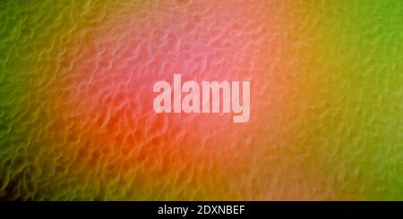 Astrazione di sfondo sfumato, texture di superficie colorata, verde e rosa. Foto Stock