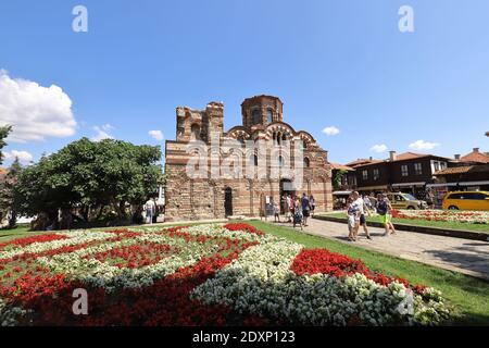 BULGARIA; PROVINCIA DI BURGAS; NESSEBAR - 05 AGOSTO 2019; Chiesa di Cristo Pantocratore a Nessebar Foto Stock