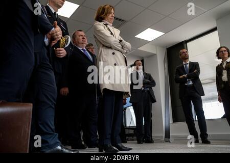 FRA - POLITIQUE - CYBERDEFENSE - Florence Parly, ministre des Armées, à Rennes Florence Parly, ministre des Armées, se rend jeudi 3 ottobre 2019 à Foto Stock