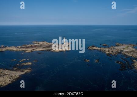 FRA - BRETAGNE EN VUE AÉRIENNE Vue aérienne de la vallée de la Rance et de la Cote d'Emereude en Bretagne. FRA - BRETAGNE IN VISTA AEREA Vista aerea o Foto Stock