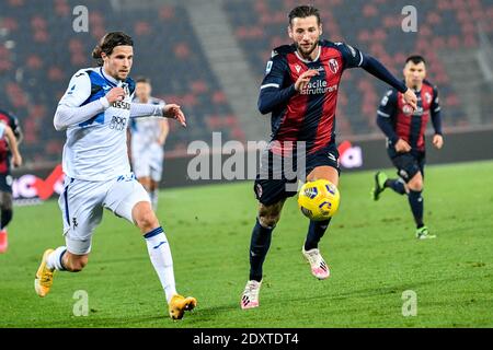 Bologna, Italia. 23 dicembre 2020. Bologna FC durante il Bologna FC vs Atalanta Bergamasca Calcio, Serie calcistica italiana A match a Bologna, Italia, Dicembre 23 2020 Credit: Independent Photo Agency/Alamy Live News Foto Stock