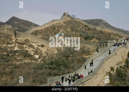 Badaling, Cina - Grande Muraglia Foto Stock