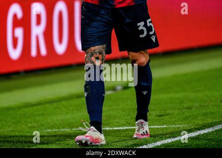 Bologna, Italia. 23 dicembre 2020. Bologna, Italia, stadio Dall'Ara, 23 dicembre 2020, Mitchell Dijks (Bologna FC) durante il Bologna FC vs Atalanta Bergamasca Calcio - Calcio italiano Serie A match Credit: Alessio Marini/LPS/ZUMA Wire/Alamy Live News Foto Stock