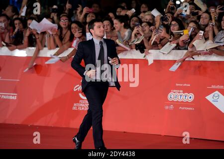 Josh Hutcherson partecipa a Escobar: Paradise Lost in anteprima durante il 9° Festival del Cinema di Roma il 19 ottobre 2014 a Roma. Foto di Eric Vandeville/ABACAPRESS.COM Foto Stock