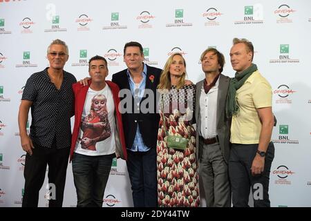 I membri del gruppo 'Spandau Ballet' Martin Kemp, John Keeble, Tony Hadley, George Hencken (regista), Steve Norman e Gary Kemp partecipano alla Photocall 'Doul Boys of the Western World / Spandau Ballet' durante il 9° Festival del Cinema di Roma il 20 ottobre 2014 a Roma, Italia. Foto di Eric Vandeville/ABACAPRESS.COM Foto Stock