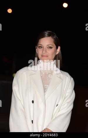 Marion Cotillard arriva al museo d'arte Louis Vuitton, una settimana prima della sua apertura ufficiale al pubblico, il 20 ottobre 2014 a Parigi, Francia. Foto di ABACAPRESS.COM Foto Stock