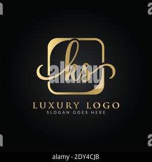 Modello vettoriale di progettazione con logo KS di Linked Letter. Creative Abstract KS Luxury Logo Design Illustrazione vettoriale Illustrazione Vettoriale