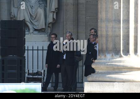 Cerimonia funebre per il defunto amministratore delegato di Total Christophe de Margerie, morto in un incidente aereo a Mosca la scorsa settimana, nella chiesa di Saint-Sulpice a Parigi, in Francia, il 27 ottobre 2014. Foto di ABACAPRESS.COM Foto Stock